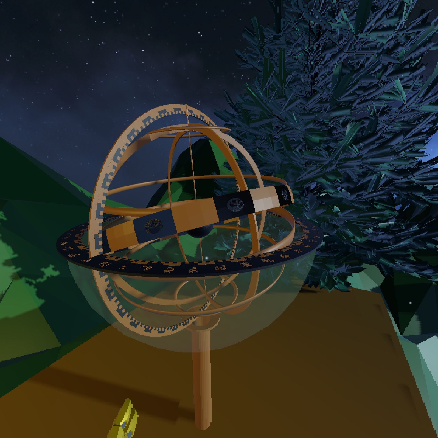 Armilary Sphere in VR snapshot